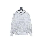 Bstsneaker-BAPE City Camo Shark WGM Full-Zip Hoodie (FW18) White