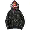 Bstsneaker-BAPE City Camo Shark WGM Full-Zip Hoodie (FW18) Dark Grey