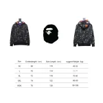 Bstsneaker-BAPE City Camo Shark WGM Full-Zip Hoodie (FW18) Dark Grey