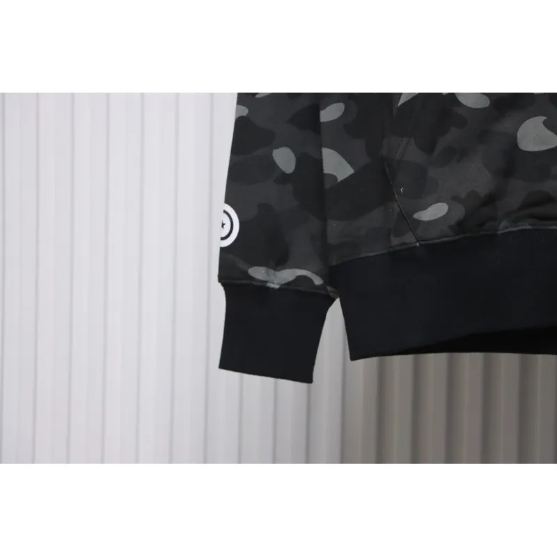 Bstsneaker-BAPE City Camo Shark WGM Full-Zip Hoodie (FW18) Dark Grey