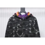 Bstsneaker-BAPE City Camo Shark WGM Full-Zip Hoodie (FW18) Dark Grey
