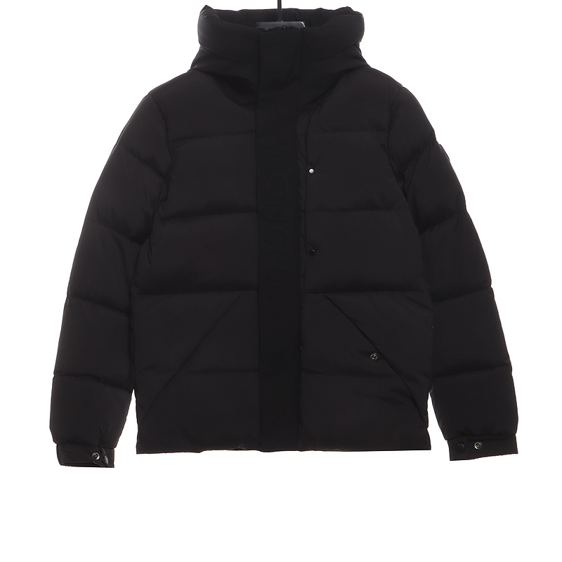 Bstsneaker-Moncler Black Warrior Series Placket LOGO Down Jacket-A