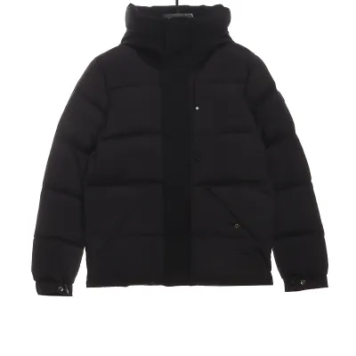 Moncler Black Warrior Series Placket LOGO Down Jacket-A 01