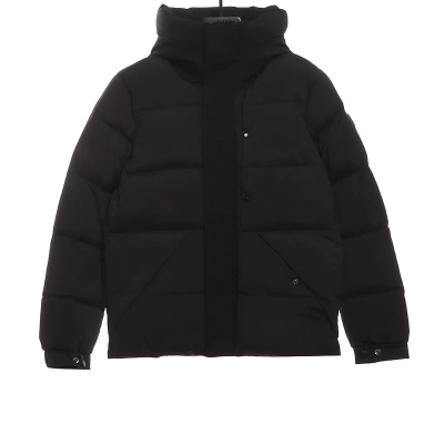 Bstsneaker-Moncler Black Warrior Series Placket LOGO Down Jacket-A 01