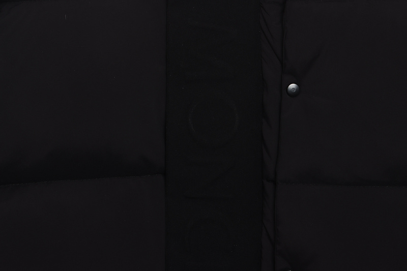 Bstsneaker-Moncler Black Warrior Series Placket LOGO Down Jacket-A