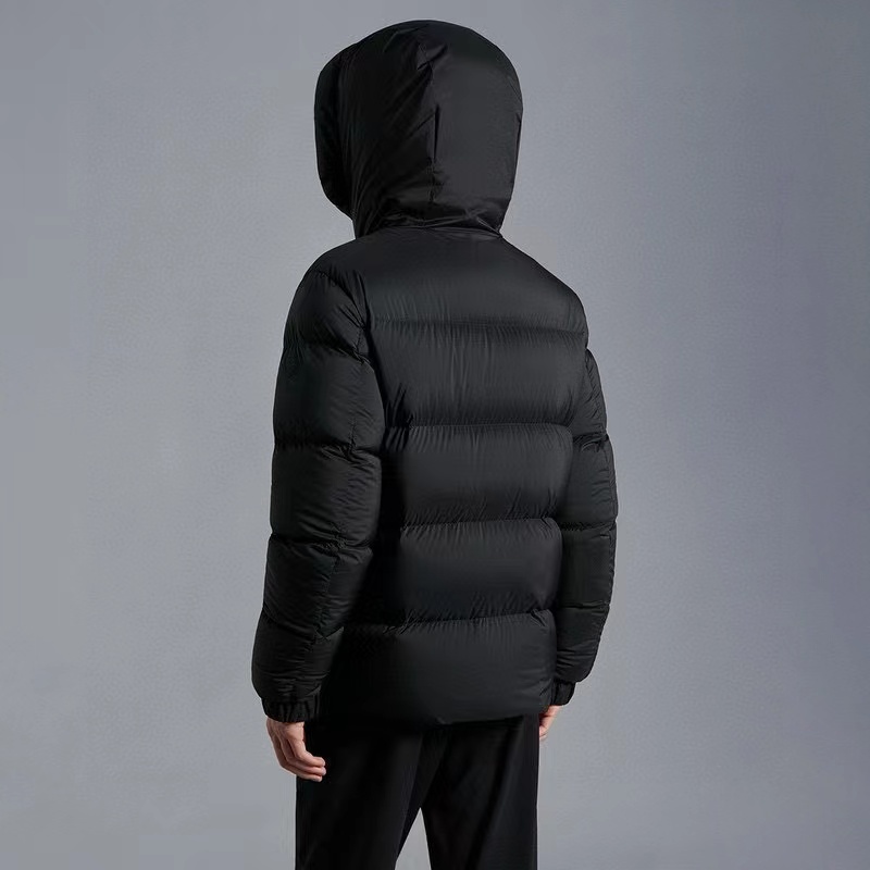 Bstsneaker-Moncler Black Warrior Series Placket LOGO Down Jacket-A