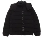 Bstsneaker-Moncler Black Warrior Series Placket LOGO Down Jacket-B