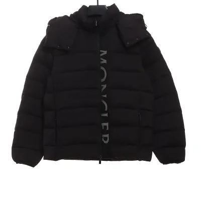 Moncler Black Warrior Series Placket LOGO Down Jacket-B 01