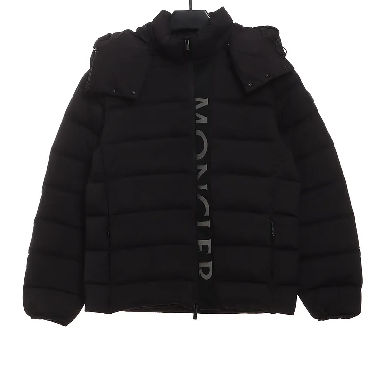 Bstsneaker-Moncler Black Warrior Series Placket LOGO Down Jacket-B
