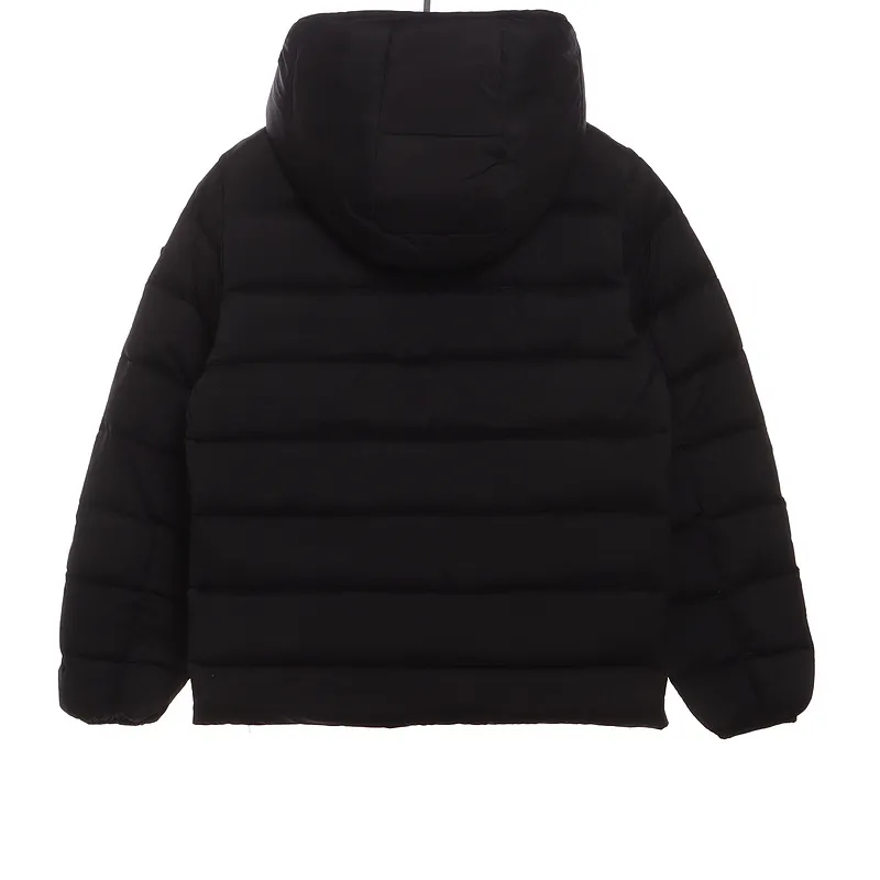Bstsneaker-Moncler Black Warrior Series Placket LOGO Down Jacket-B