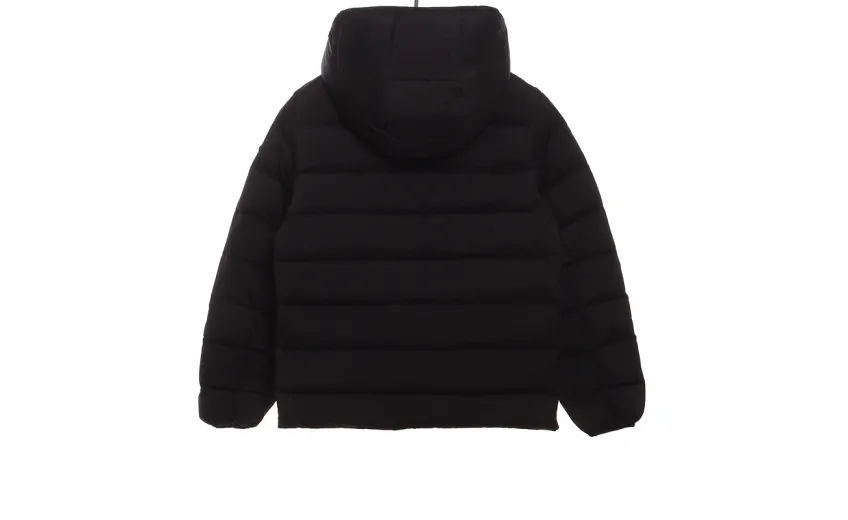 Bstsneaker-Moncler Black Warrior Series Placket LOGO Down Jacket-B