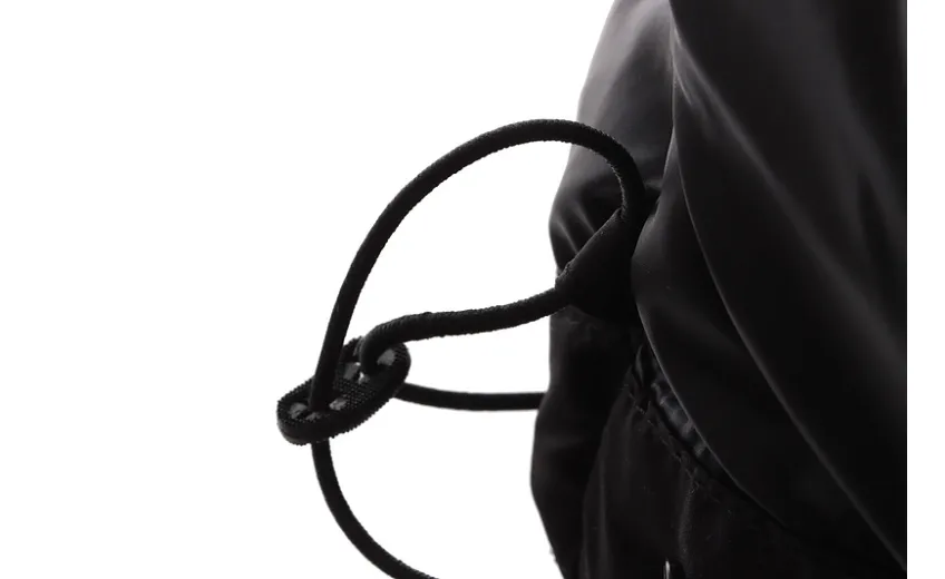 Bstsneaker-Moncler Black Warrior Series Placket LOGO Down Jacket-B