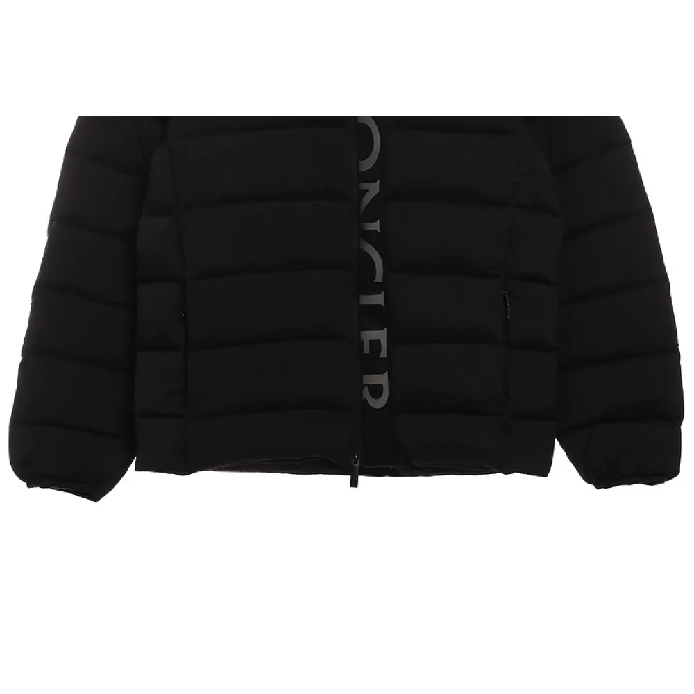 Bstsneaker-Moncler Black Warrior Series Placket LOGO Down Jacket-B