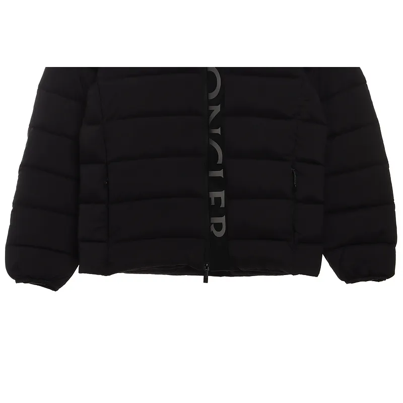 Bstsneaker-Moncler Black Warrior Series Placket LOGO Down Jacket-B