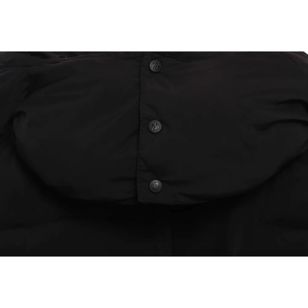 Bstsneaker-Moncler Black Warrior Series Placket LOGO Down Jacket-B
