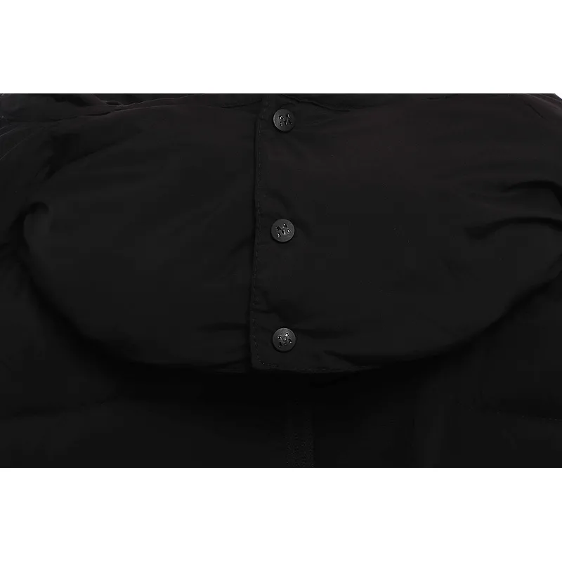 Bstsneaker-Moncler Black Warrior Series Placket LOGO Down Jacket-B