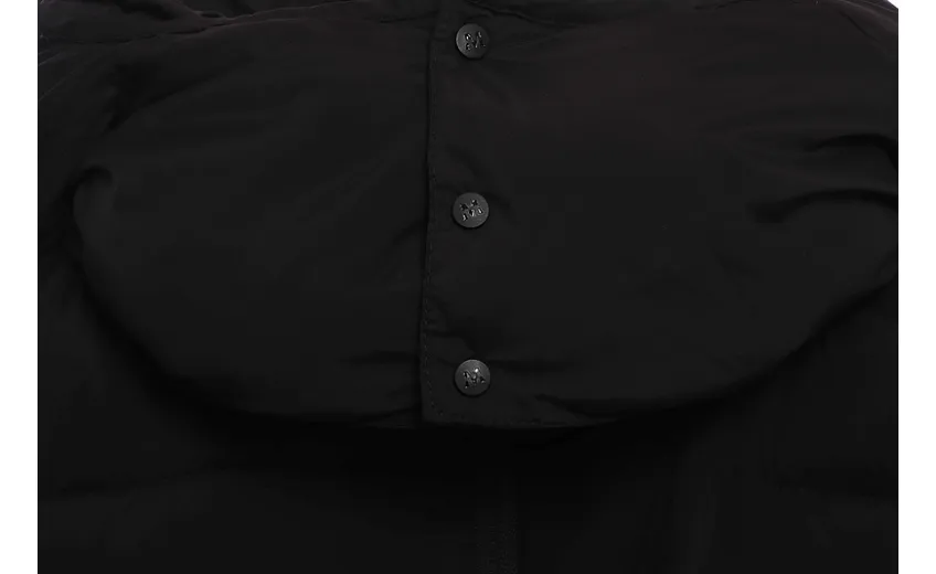 Bstsneaker-Moncler Black Warrior Series Placket LOGO Down Jacket-B