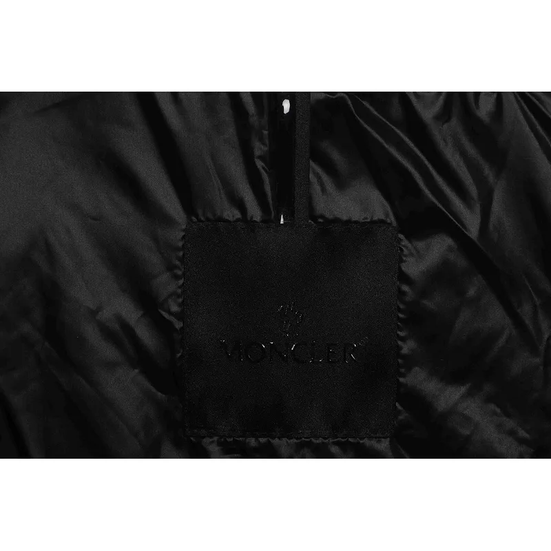 Bstsneaker-Moncler Black Warrior Series Placket LOGO Down Jacket-B