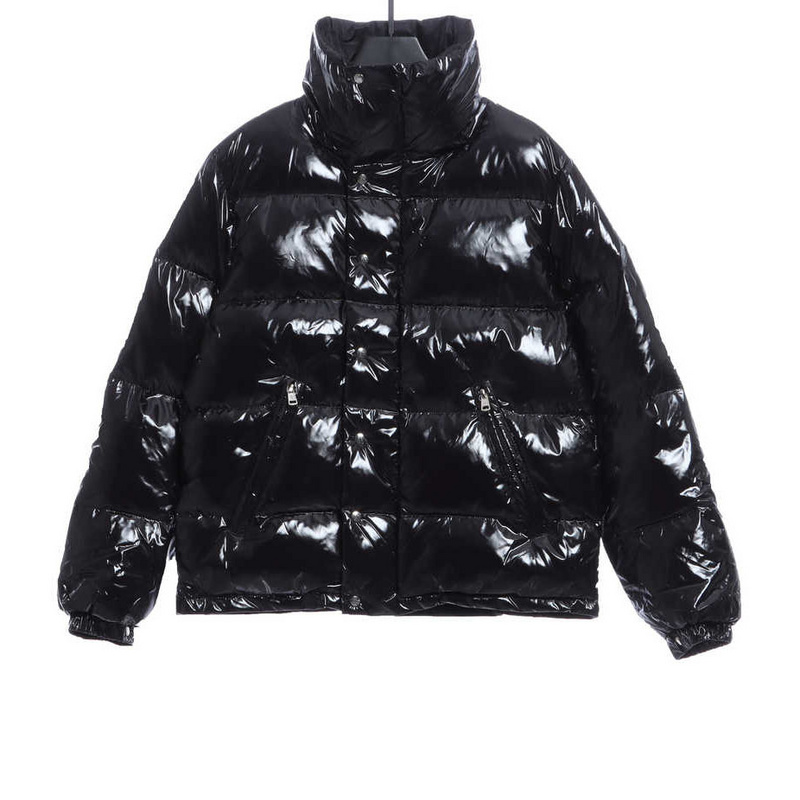 Bstsneaker-Moncler lacquered stand collar down jacket 
