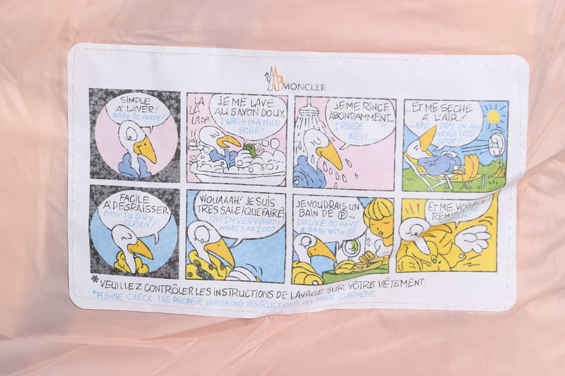 Bstsneaker-Moncler oblique zipper down jacket with pink lining