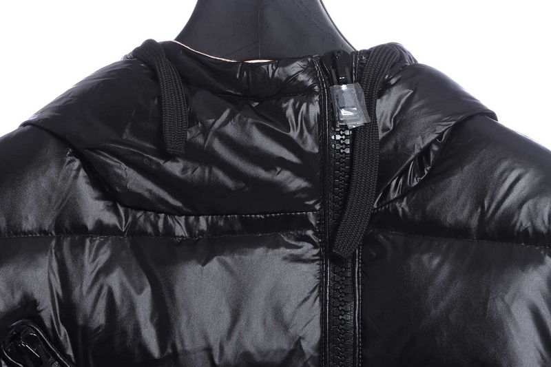 Bstsneaker-Moncler oblique zipper down jacket with pink lining