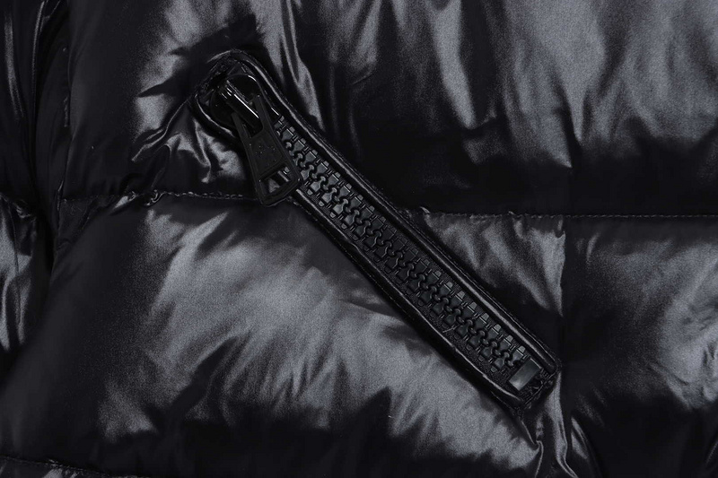 Bstsneaker-Moncler oblique zipper down jacket with pink lining