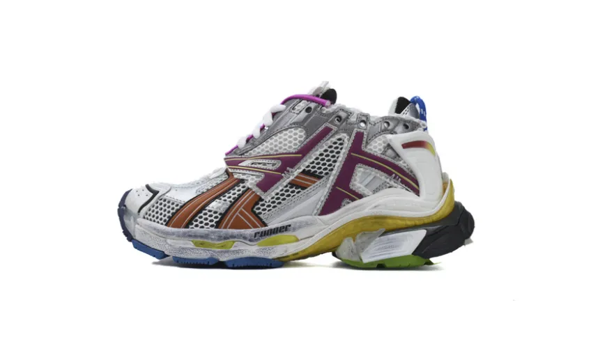 Bstsneaker-Balenciaga Runner Silver Purple 677403 W3RB6 8123