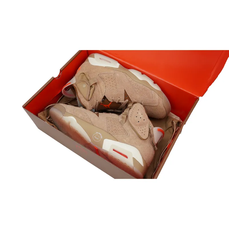 Bstsneaker- Air Jordan 6 Retro Travis Scott British Khaki DH0690-200 
