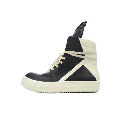 RICK OWENS/RO Geobasket Black and White RU02C7894LCGLPO-7511 01