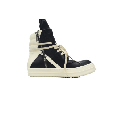 RICK OWENS/RO Geobasket Black and White RU02C7894LCGLPO-7511 02
