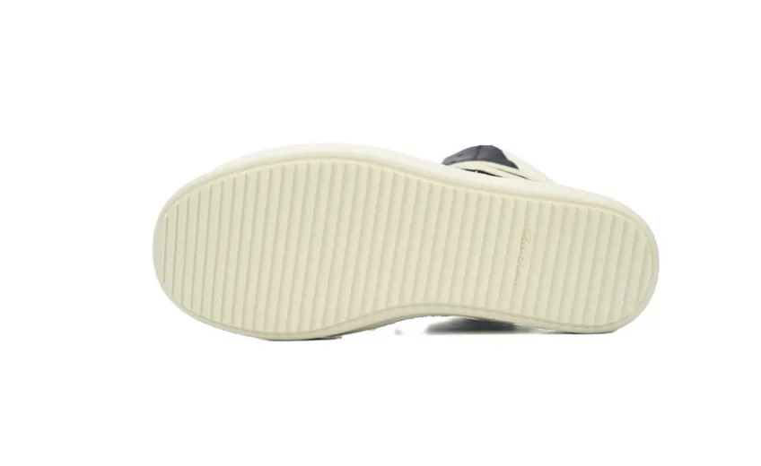 Bstsneaker-RICK OWENS/RO Geobasket Black and White RU02C7894LCGLPO-7511