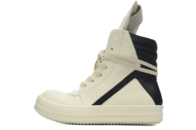 Bstsneaker-Rick Owens Luxor Geobasket High 'Milk Black'