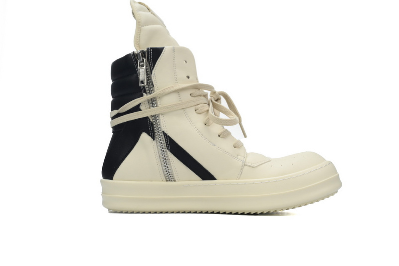Bstsneaker-Rick Owens Luxor Geobasket High 'Milk Black'