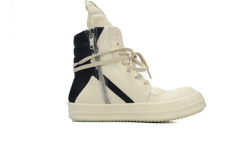 Bstsneaker-Rick Owens Luxor Geobasket High 'Milk Black'