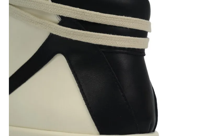 Bstsneaker-Rick Owens Luxor Geobasket High 'Milk Black'