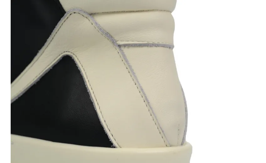 Bstsneaker-Rick Owens GeoBasket Oversized Eylet Black White