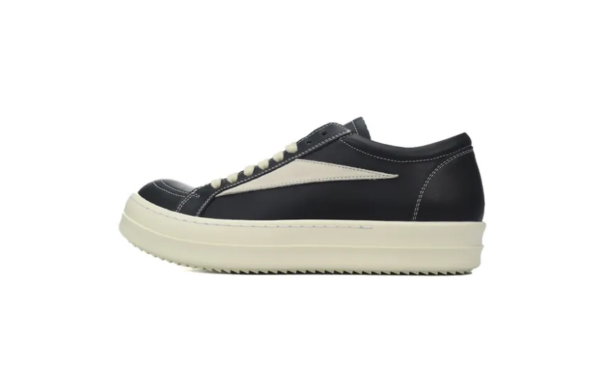 Bstsneaker-Rick Owens Strobe Vintage Low 'Black Milk'