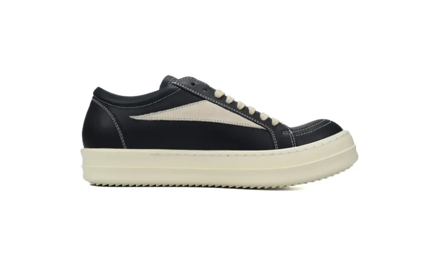 Bstsneaker-Rick Owens Strobe Vintage Low 'Black Milk'