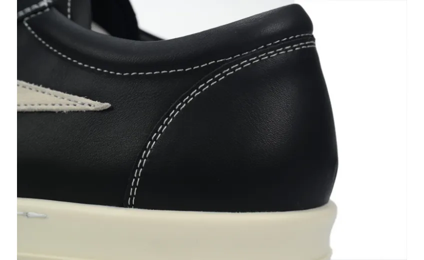 Bstsneaker-Rick Owens Strobe Vintage Low 'Black Milk'