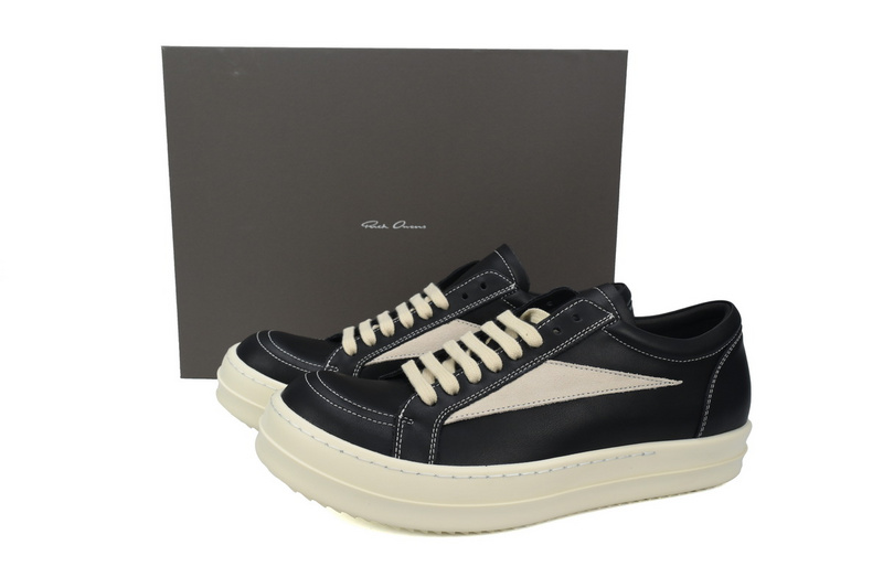 Bstsneaker-Rick Owens Strobe Vintage Low 'Black Milk'