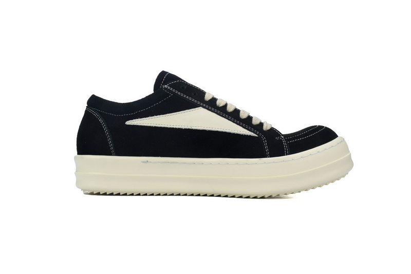 Bstsneaker-Rick Owens Suede Vintage Black Milk White