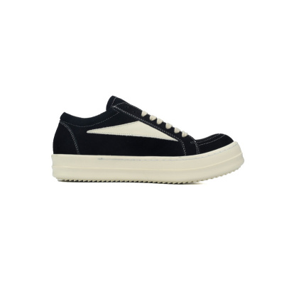 Rick Owens Suede Vintage Black Milk White 02
