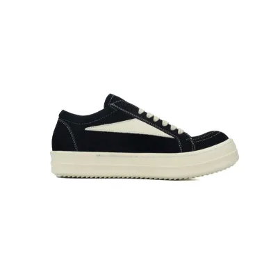 Rick Owens Suede Vintage Black Milk White 02