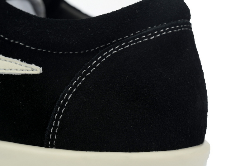 Bstsneaker-Rick Owens Suede Vintage Black Milk White