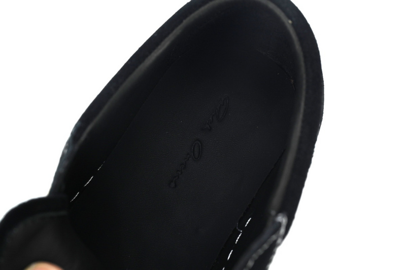 Bstsneaker-Rick Owens Suede Vintage Black Milk White