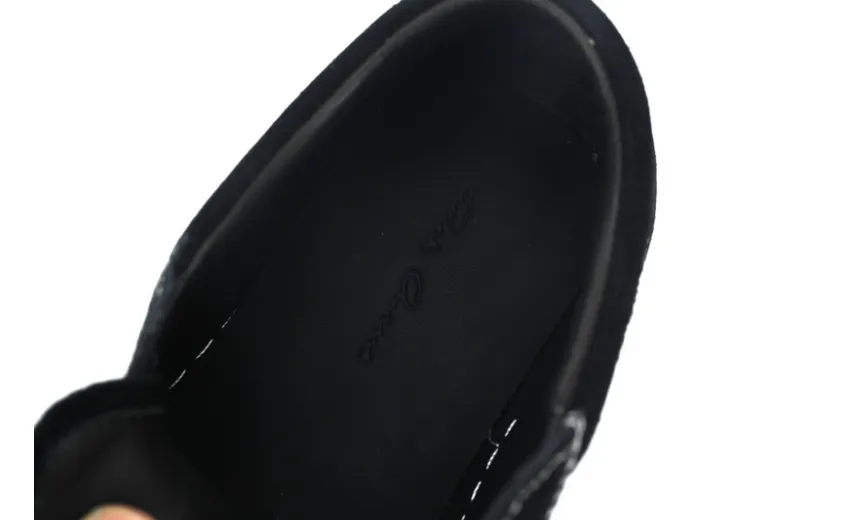 Bstsneaker-Rick Owens Suede Vintage Black Milk White