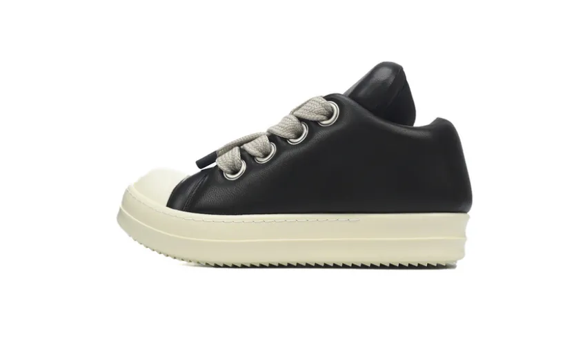 Bstsneaker-Rick Owens Luxor Jumbo Padded Low 'Black Milk'