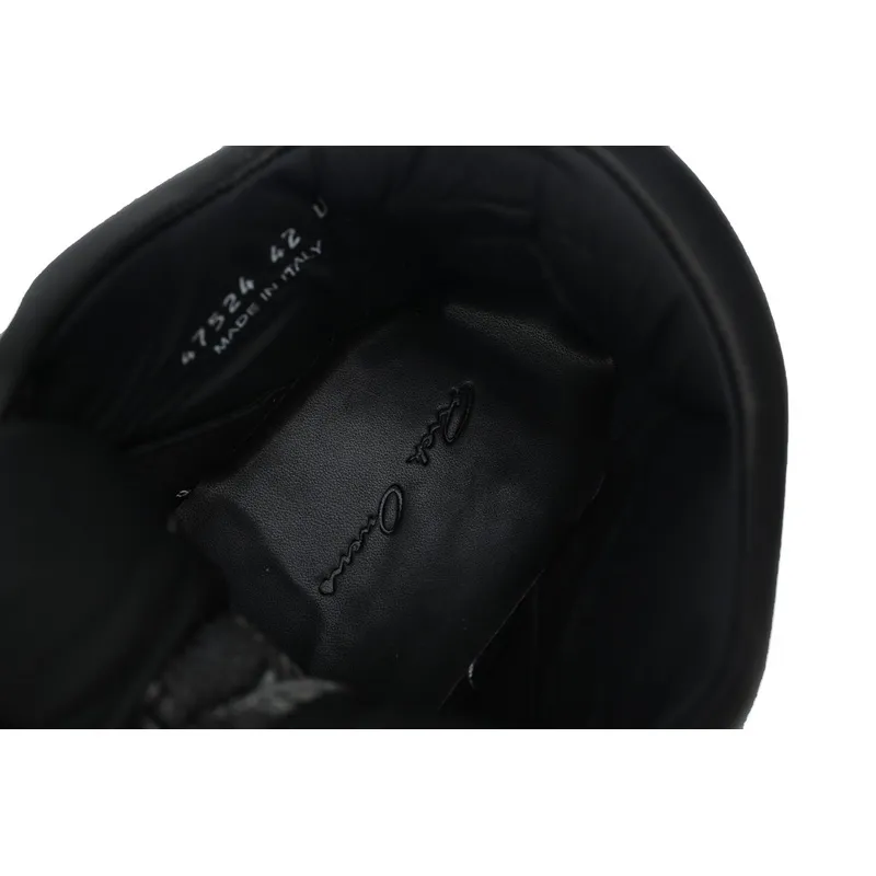 Bstsneaker-Rick Owens Luxor Jumbo Padded Low 'Black Milk'