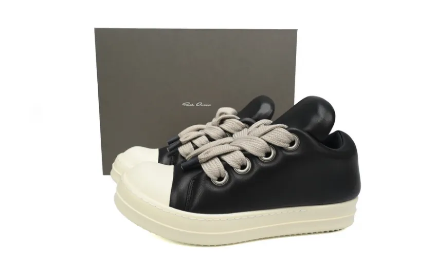 Bstsneaker-Rick Owens Luxor Jumbo Padded Low 'Black Milk'
