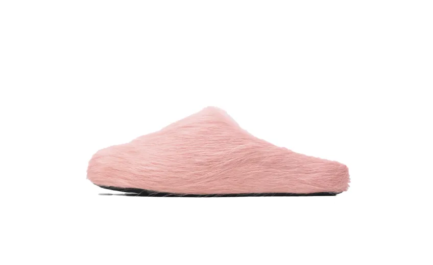 Bstsneaker-Marni Fussbet Sabot calf-hair slippers
